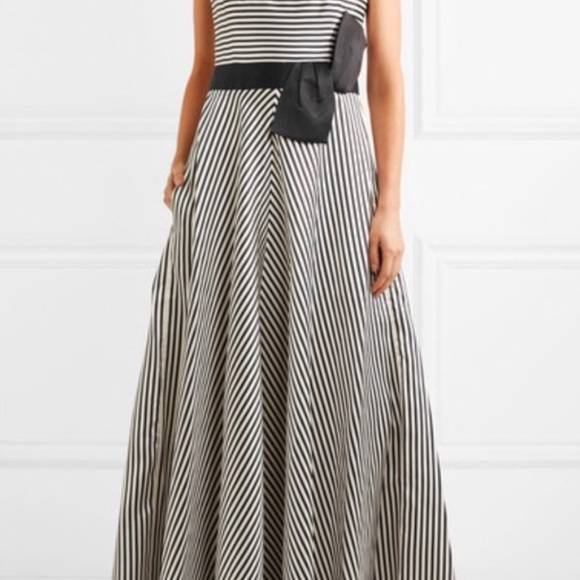 Halston Heritage Black and White Strapless Gown - Picture 7 of 7